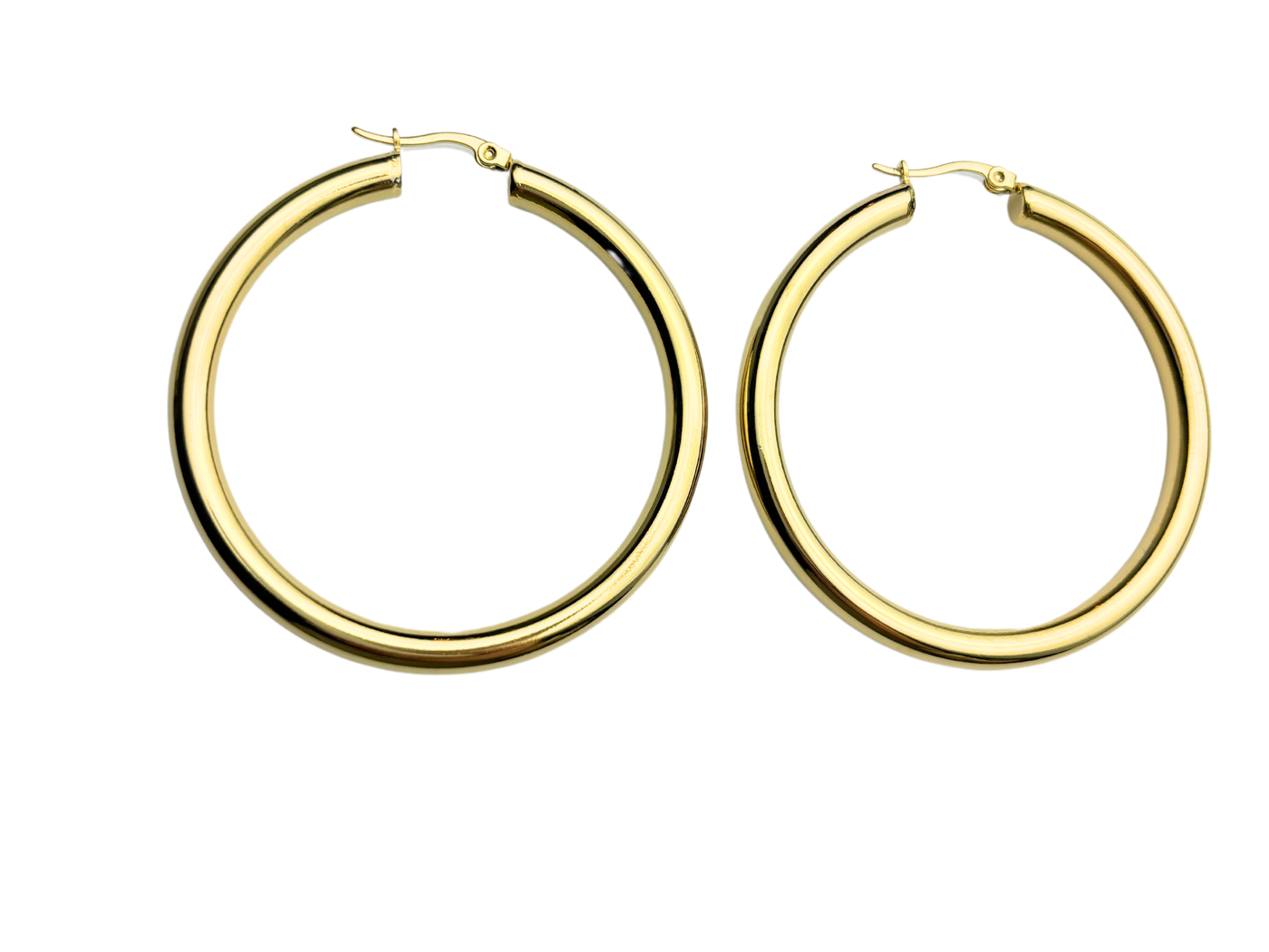 EMELY HOOPS GOLD 5cm -wasserfest-