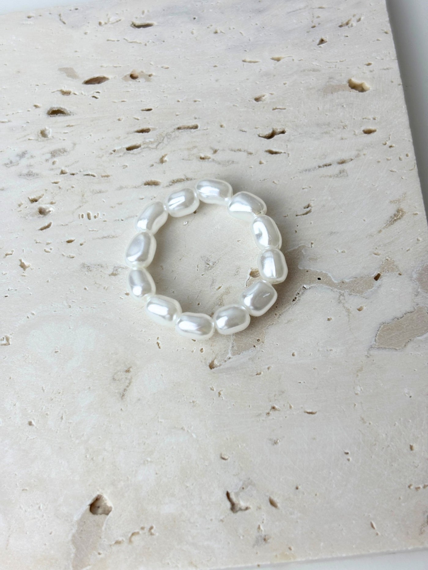 Elastischer Perlenring dehnbar, bequem & stresslindernd - Clasthetic