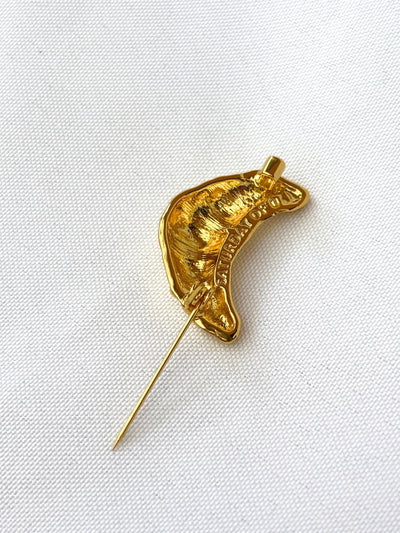 Croissant Brosche Gold - Clasthetic
